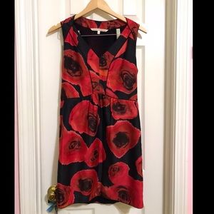 3 for $30🌹Rachel Roy navy and red rose mini dress